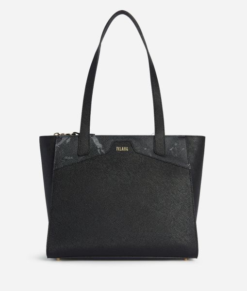 Sale Totes Alviero Martini Women Glam City Medium Shopper Bag Black