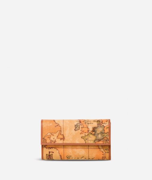 Geo Classic Large Wallet With Button Alviero Martini Women Top Wallets