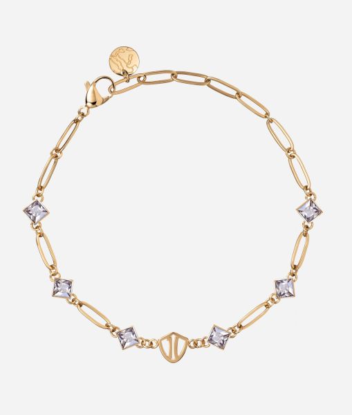 Guaranteed Alviero Martini Jewelry Women Soho Steel Bracelet With Zircons And 1C Logo