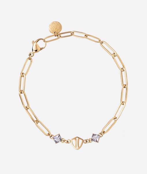 Soho Steel Bracelet With Zircons And 1C Logo Women Jewelry Revolutionize Alviero Martini