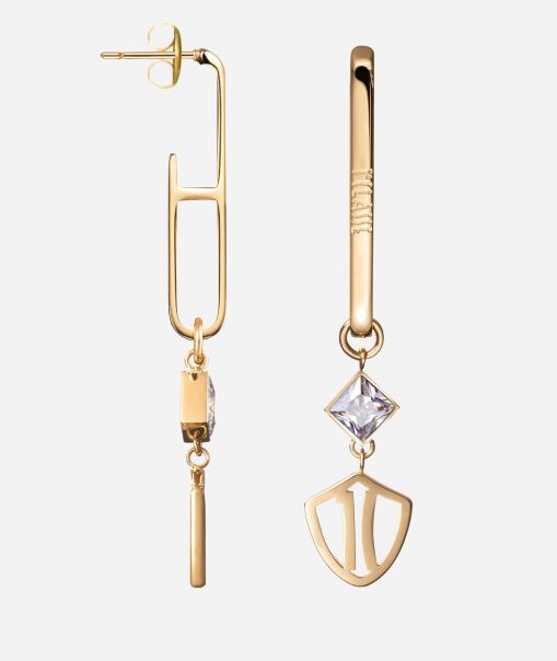 Soho Steel Pendant Earrings With Zircons Jewelry Online Women Alviero Martini