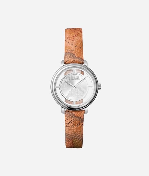 Women Capoverde Geo Classic Print Leather Watch Alviero Martini Watches Creative