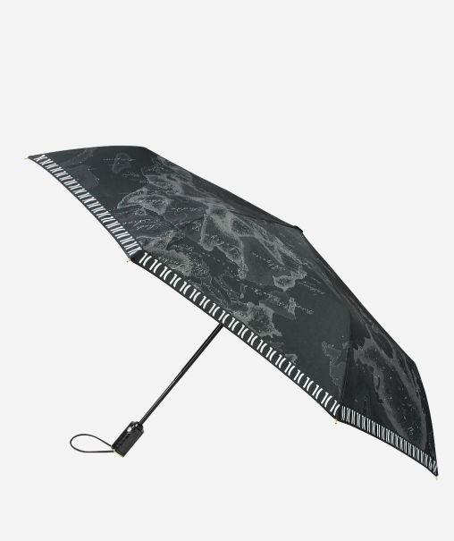Women Alviero Martini 1ᴬ Classe Geo Mini Umbrella Black Umbrellas Comfortable