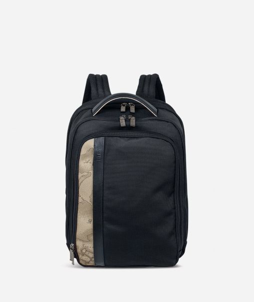 Men Alviero Martini Work Way Nylon Backpack Exquisite Backpacks & Belt Bags
