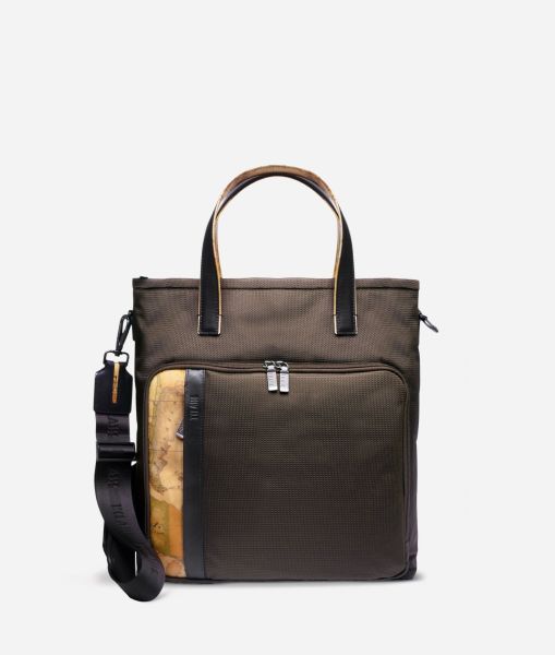 Men Briefcase Work Way Nylon Shopping Bag Exclusive Alviero Martini