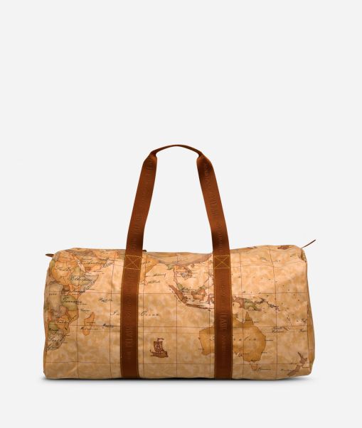 Geo Soft Zipped Weekender Bag Travel Bags Free Men Alviero Martini