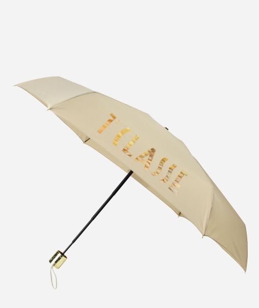 Men Umbrellas Alviero Martini 1ᴬ Classe Supermini Geo Logo Umbrella Sand High Quality