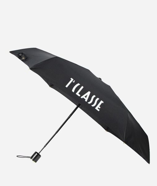 Alviero Martini 1ᴬ Classe Supermini Logo Umbrella Black Men Unbeatable Price Umbrellas