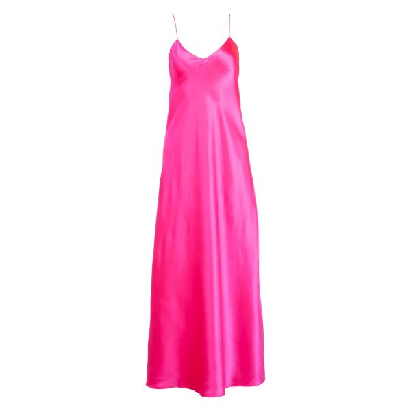 Dannijo Acid Pink Maxi Slip Dress Dresses Women