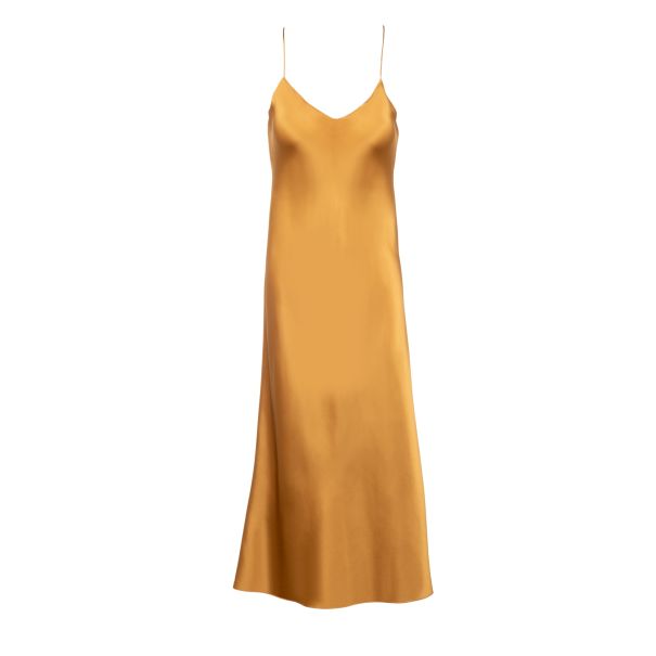 New Bronze Midi Slip Dress Women Dannijo Dresses