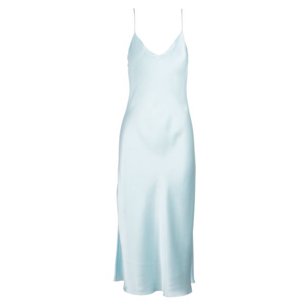 Women Blue Mist Midi Dress With Contrast Straps Dresses Dannijo