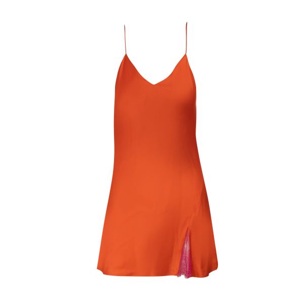 Tangerine Mini Slip W/ Lace Godet Dannijo Dresses Women