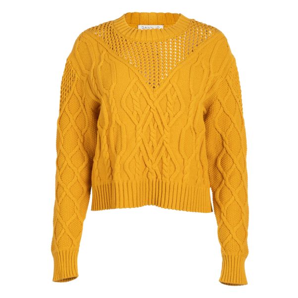 Gold Coast Cable Knit Sweater Tops Dannijo Women